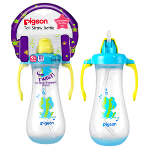 Pigeon Tall Straw Bottle - (9+ Months)