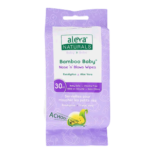 Aleva Naturals Nose & Blows Bamboo Wipes for Babies