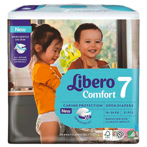 حفاضات كومفورت رقم 7 للأطفال من ليبرو - (16-26 كجم)