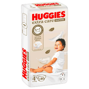 Huggies No. 4 Extra Care Diapers - (8-14 kg)