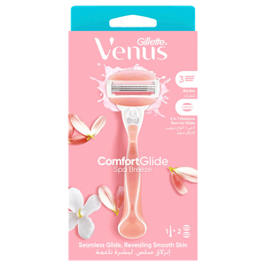 شفرة حلاقة فينوس كومفورت جلايد سبا بريز للنساء من جيليت