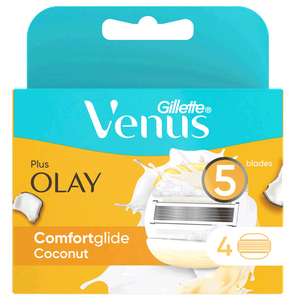 رؤوس بديلة لشفرة حلاقة فينوس كومفورت جلايد مرطبة برائحة جوز هند للنساء من جيليت