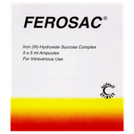 Ferosac Iron 100 mg Ampoules