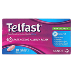 Telfast Antihistamine 180 mg Tablets