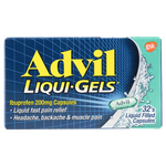 كبسولات إيبوبروفين بتركيز 200 ملج من أدفيل 