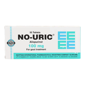 أقراص خافضة لحمض اليوريك بتركيز 100 ملج من نو-يوريك