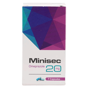 Minisec Acid Reflux 20 mg Capsules