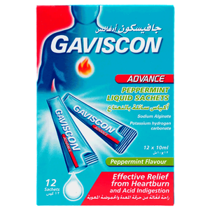 Gaviscon Advance Peppermint Acid Reflux Liquid Sachets