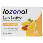 Lozenol Lemon Honey Sore Throat Relief Lozenges