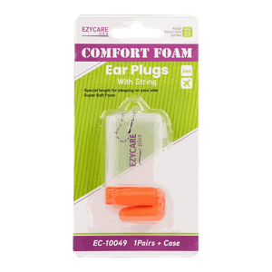 Ezycare Plus Comfort Foam Ear Plugs with String