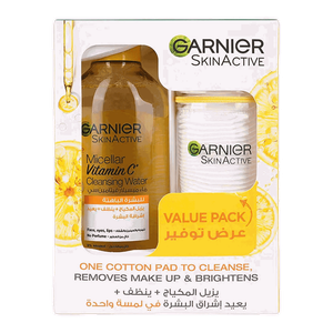 Garnier Vitamin C Cleansing Water with Cotton Pads
