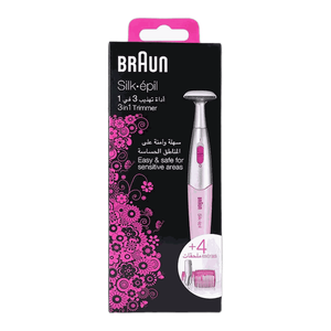 Braun Silk-Epil 3 in 1 Bikini & Eyebrow Trimmer - Pink