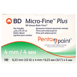 BD Micro-Fine Pen Needles - 4 mm