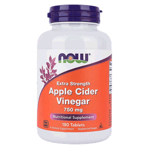 Now Extra Strength Apple Cider Vinegar 750 mg Tablets