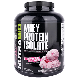 Nutrabio Strawberry Ice Cream Whey Isolate Protein Powder