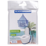 Black & Brown Disposable Paper Toilet Seat Cover