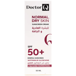 كريم واقي شمس للتبييض مع عامل حماية 50+ من دكتور كيو