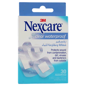 Nexcare Clear Waterproof Assorted Plasters