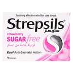 Strepsils Junior Sugar Free Strawberry Lozenges