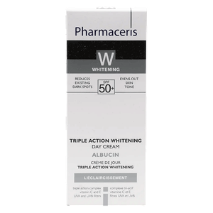 كريم تفتيح البشرة النهاري ألبوسين ثلاثي المفعول بعامل حماية من الشمس 50+ من فارماسيريز