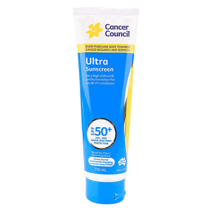 كريم ألترا مع عامل حماية 50+ من كانسر كاونسيل