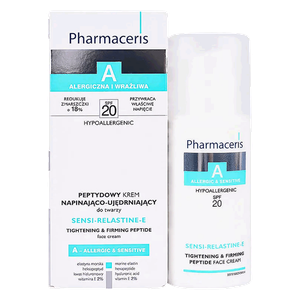 كريم الوجه سينسي ريلاستين بالببتيدات لشد البشرة وتنعيمها بعامل حماية من الشمس 20 من فارماسيرز