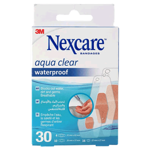 Nexcare Clear Waterproof Assorted Plasters