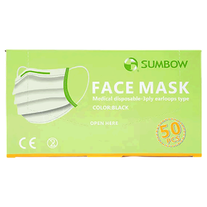 Sumbow 3Ply Medical Face Mask - Black