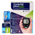 جهاز قياس السكر Contour Plus Elite +50 شرائط +25 إبر من كونتور