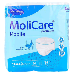 حفاضات موليكير بريميوم مرنة بمقاس متوسط من هارتمان