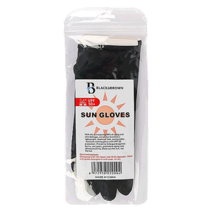 Black & Brown Sun Gloves with UPF50+ - Black