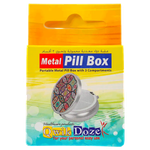 Qwik Doze Metal Pill Box With 3 Compartments