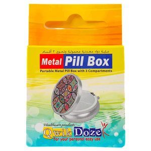 منظم حبوب يومي بثلاثة أقسام من كويك دوز