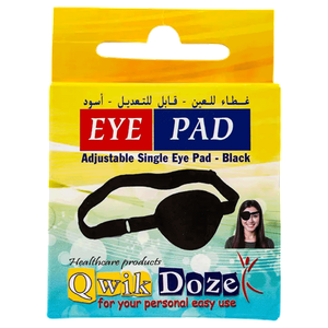 غطاء للعين قابل للتعديل من كويك دوز - أسود