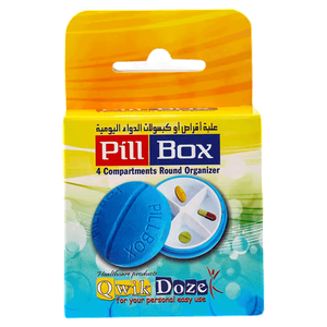 منظم حبوب يومي بأربعة أقسام من كويك دوز