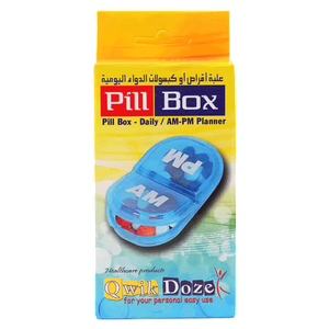 منظم حبوب يومي صباحي/مسائي من كويك دوز