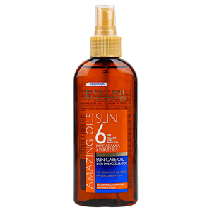 زيت العناية من الشمس مع محفز للتسمير وعامل حماية 6 من إيفلين