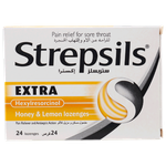 Strepsils Extra Honey & Lemon Sore Throat Lozenges