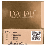 Dahab Lumirere Grey Monthly Contact Lenses