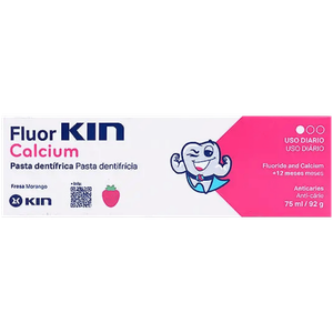 FluorKIN Strawberry Calcium Toothpaste - (12+ Years)