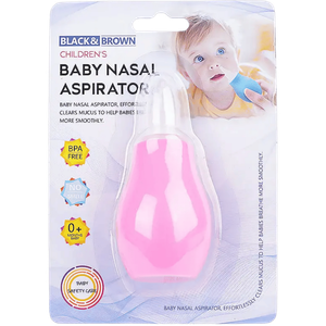 Black & Brown Manual Baby Nasal Aspirator