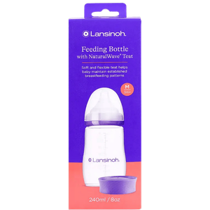 Lansinoh Glass Baby Bottle With Naturalwave Teat