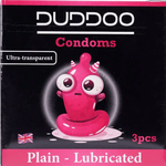 Duddoo Ultra-Transparent Plain Lubricated Condoms