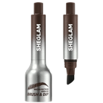Sheglam Brow-Fection Angled Brush & Dip - Chocolate
