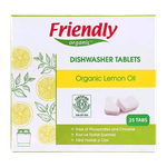 Friendly Organic Organic Lemon Oil Dishwasher Tablets