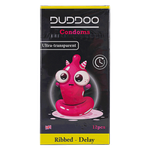 Duddoo Ultra-Transparent Ribbed Delay Condoms