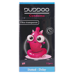 Duddoo Ultra-Transparent Dotted Delay Condoms