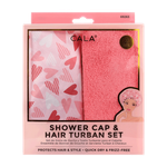 Cala Shower Cap & Hair Turban Set