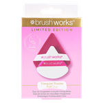 Brushworks Triangular Powder Puff - Red