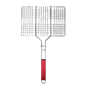 Chinatown Stainless Steel Mesh Net Holder with Wooden Handle